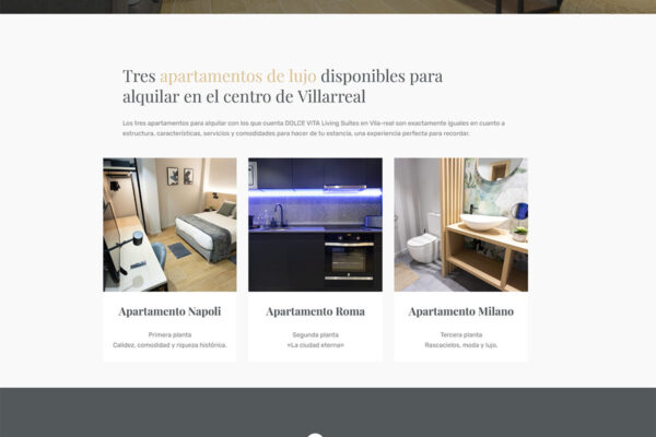 Dolce Vita Diseño web apartamentos